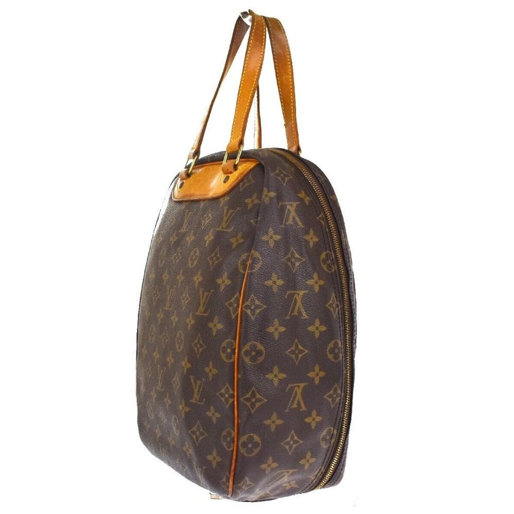 Auth LOUIS VUITTON Excursion Shoes Hand Bag Monogram Leather Brown - Picture 3 of 16